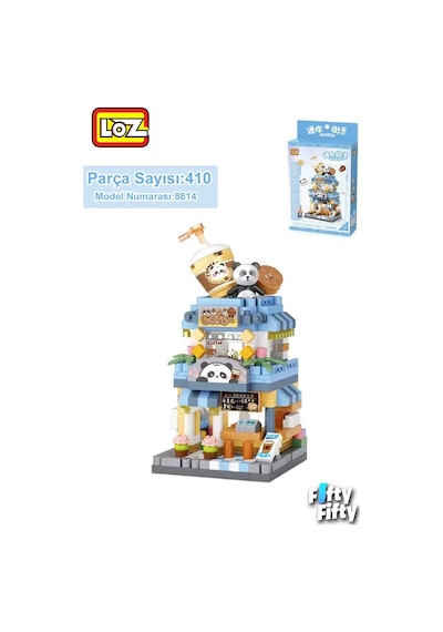 Loz Micro Block Serisi Kahve Dükkanı 400 Parça Oyuncak Yapım Seti Fflz-8814