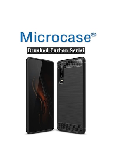 Microcase Huawei P30 Brushed Silikon Kilif + Cam (Seçiniz) 344633375