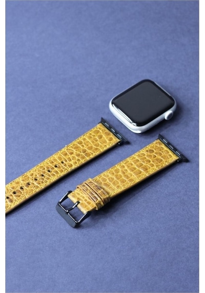 Apple Uyumlu Watch Kordon Hardal Croccodile 38-40-41 Mm