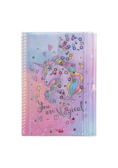 Vuki Sulu Çantalı Defter A5 Unicorn 2/s Çok Renkli