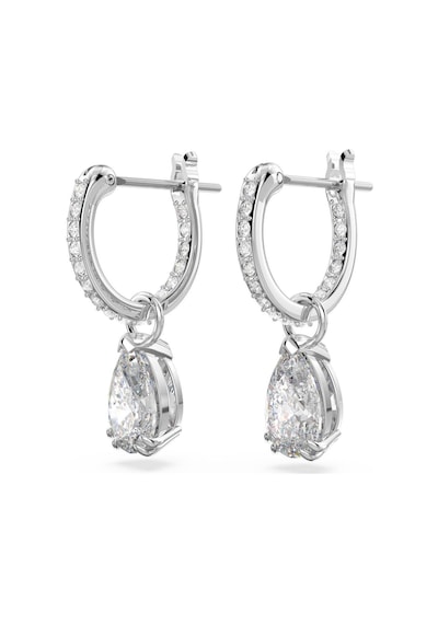 Swarovski Thebasıcs:Pe Pear Whıte/Rhs Küpe 5636716 Gümüş