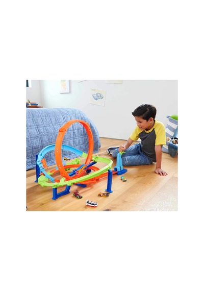 Hot Wheels Bumerang Çemberli Yarış Pisti Htk16 Turuncu