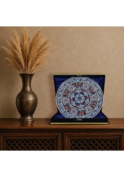 E38 El İşçiliği Çini Tabak 25 Cm - 6680