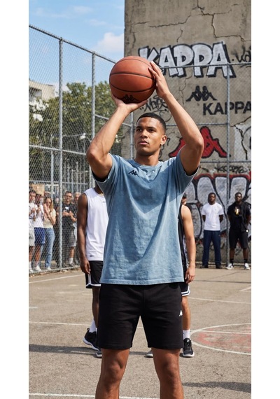Kappa Jona Tshirt Erkek Mavi Oversize Tişört