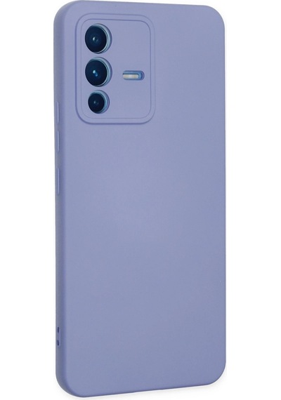 Cosmotex Newface Vivo V23 5g Kılıf Nano İçi Kadife Silikon - Lila