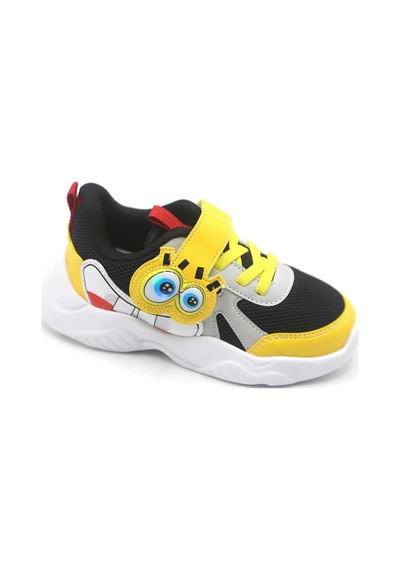Pepino 1634 Unisex Çocuk Spor Ayakkabı Siyah Sarı Siyah - Sarı