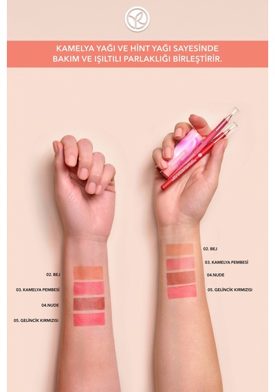 Yves Rocher Ultra Besleyici Işıltı Veren Glow Ruj-05 Gelincik Kırmızısı-64803
