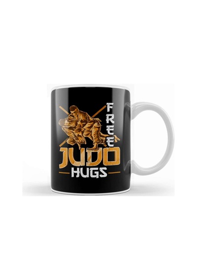 Cute & Funny Free Judo Hugs Mma Mixed Martial Arts Kupa Bardak Porselen Karışık