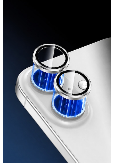 Apple iPhone 17 Uyumlu Kamera Lens Koruyucu Beyaz