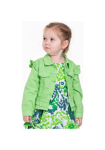 Xo Kids Kız Fırfırlı Gömlek 9-36 Ay Yaş 34709 Yeşil