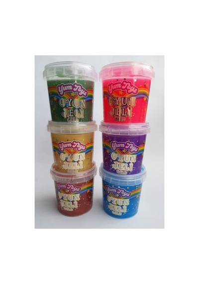 Yumtoys Gold Serisi Slaym - Hazır Slime 6 Renk 6 Kutu 140x6 Gr Sarı, Yeşil, Kırmızı, Pembe, Mavi, Mor
