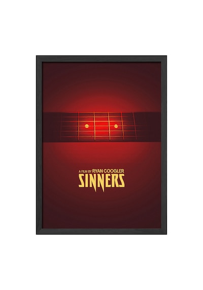 Sinners Siyah Ahşap Çerçeveli Poster, Film Duvar Tablosu