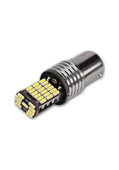 Sisa Ba15S 1156 P21W 45 Led Geri Vites Sinyal Stop Ampulü 2 Adet 1 Takım Beyaz