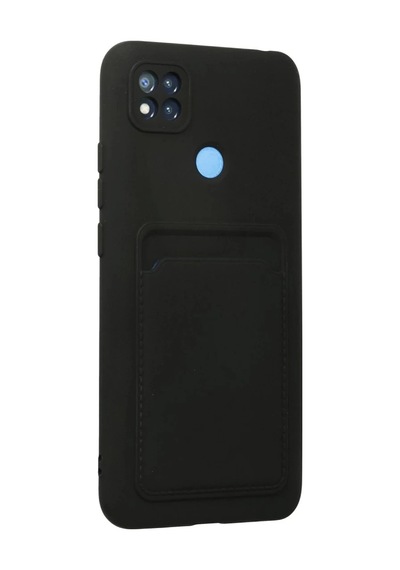 Xiaomi Redmi 9c Uyumlu Kılıf Kelvin Kartvizitli Silikon - Siyah