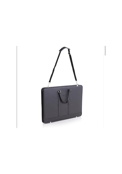 Proje Çantası 40 X 56cm / 5cm Körüklü / Askılı / T Cetveli Takılabilir Suni Deri Siyah