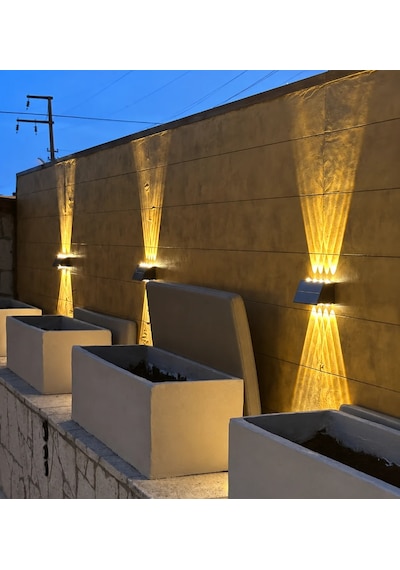 Helios Hs 5876 Solar Led Aplik 20w 3200k Gün Işığı Siyah