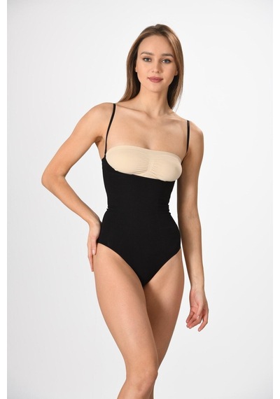 Miss Fit Beden Küçülten Göğüs Altıbady Çıtçıtlı Kadın Korse Siya (547773611) Çok Renkli
