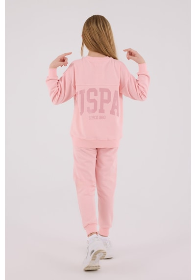 U.S. Polo Assn. U.s. Polo Assn Kız Çocuk Pembe Eşofman Takımı Us2320-c-v2 Pembe