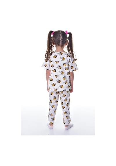 Bunny Hopp %100 Pamuk İnterlok Kumaş Kısa Kollu Minnie Mause Desenli Yazlık Kız Çocuk Pijama Takımı Beyaz Bunny Hopp %100 Pamuk İnterlok Kumaş Kısa Kollu Minnie Mause Desenli Yazlık Kız Çocuk Pijama Takımı Beyaz