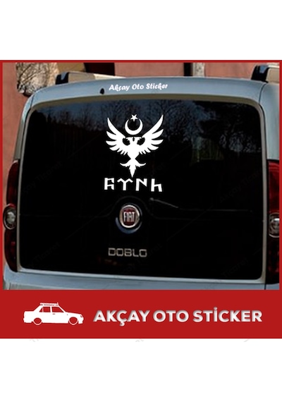 2 Başlı Kartal Sticker Türk Sticker Ay Yıldız Sticker Oto Sticker