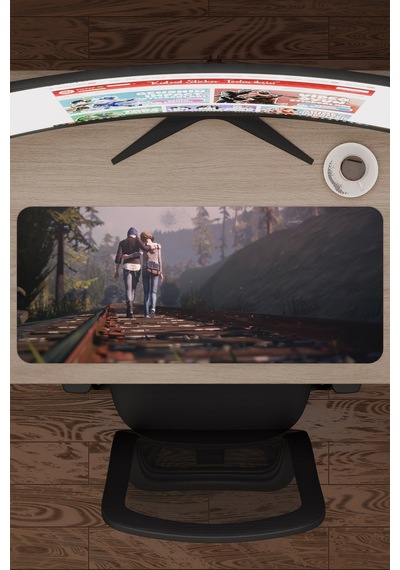 Life İs Strange Kaymaz Dikişli Kauçuk Oyuncu Mousepad V2 - 70x30 Xl Gaming Mouse Pad Fare Altlığı