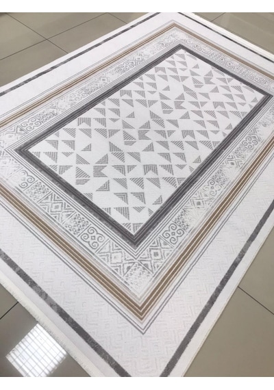 Merinos Halı Vista 76593 957 Serisi Triko Akrilik Salon Oturma Yatak Odası Halısı Krem - Bej - Gri
