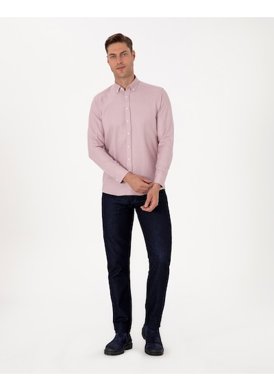 Pierre Cardin Erkek Gül Kurusu Gömlek Desenli 50311487-vr026 Gül Kurusu