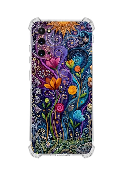 Printify Samsung Galaxy S20 İle Uyumlu Düşlerin Dansı Serisi Rüyalar Ötesi Tasarımlı Uv Baskılı Köşe Korumalı Antişok Kılıf Şeffaf