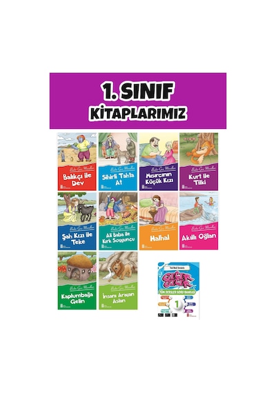 Ata 1.sınıf 2.dönem Yeni Nesil Sorularla Gıcır Gıcır Soru Bankası + 10 Lu Okuma Hikaye Seti