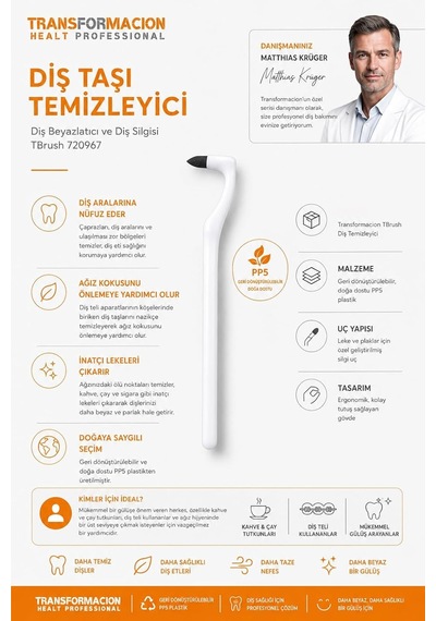 Transformacion Diş Taşı Temizleyici Diş Beyazlatıcı Ve Diş Silgisi Tbrush 720967