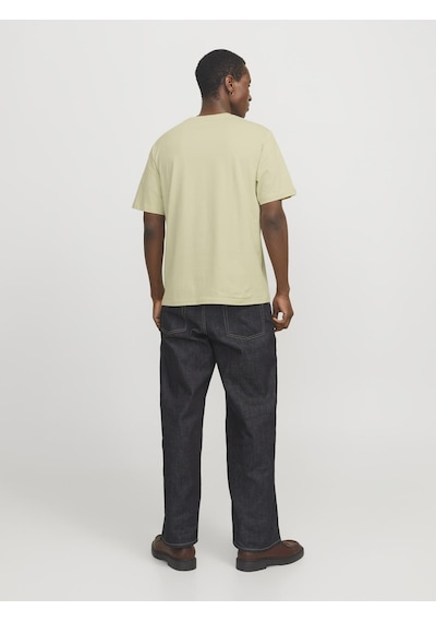 Jack & Jones Erkek Kabartma Logo Baskili Tisört - Vesterbro - 12240121 Celadon Tint