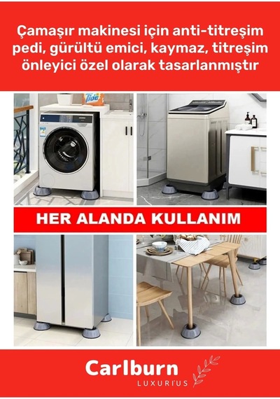 Özel Üretim Gürültü Engelleyici Titreşim Önleyici Kauçuk Çamaşır Bulaşık Makinesi 20 Adet Ayak Pedi