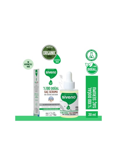 Siveno %100 Doğal Saç Bakım Serumu 30 Ml