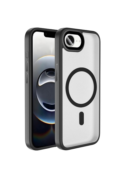 Apple Uyumlu iPhone 16e Kılıf Mat Arka Yüzey Wireless Şarj Özellikli Zore Flet M-safe Kapak