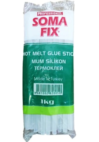 Somafix Kalın Somafıx Mum Silikon Çubuk Sıcak 1 KG 11.3 x 300 Mm