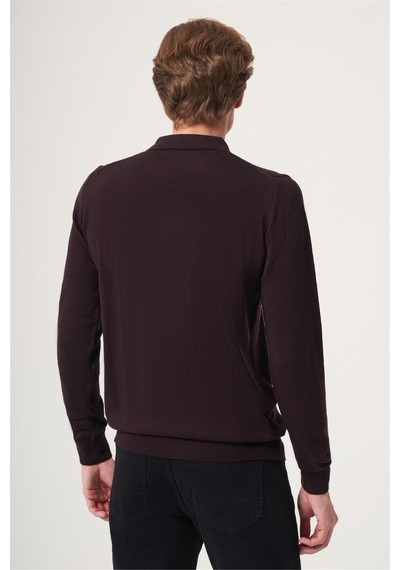 İmza Mor Polo Yaka Uzun Kol Örme Comfort Fit Pamuklu Kazak 1012265007 Açık Mor İmza Mor Polo Yaka Uzun Kol Örme Comfort Fit Pamuklu Kazak 1012265007 Açık Mor