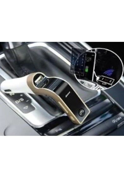 Ateştech Car-g7 Bluetooth Araç Fm Transmitter Usb Girişli Gold