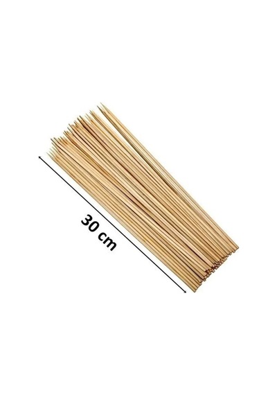 Jenerik Ahşap Çöp Şiş Çubuğu 30 Cm - 50 Adet