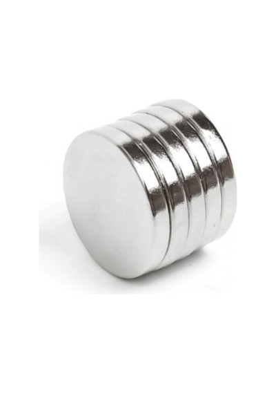 10 Adet 20mm X 2mm Yuvarlak Güçlü Neodyum Mıknatıs Magnet