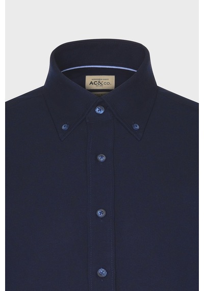 AC&Co / Altınyıldız Classics Erkek K.lacı Slim Fit Dar Kesim Düğmeli Yaka Pamuklu Oxford Gömlek Çok Renkli