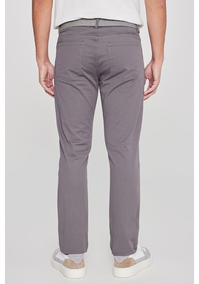 AC&Co / Altınyıldız Classics Slim Fit Dar Kesim Pamuklu Esnek Chino Erkek Pantolon Antrasit