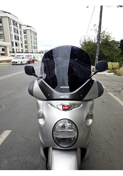 Motocam Aprilia Scarabeo 500 Ön Cam 49cm 2003-2008 Model Siyah Renkli 4mm