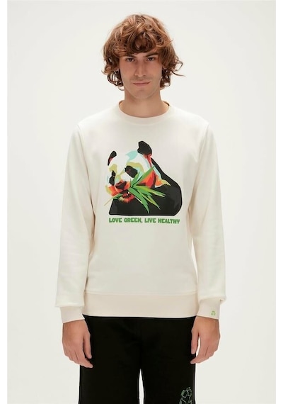 Bad Bear Erkek Sweatshirt Beyaz-23.02.12.031 Beyaz