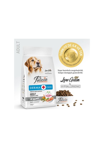 Felicia Medium Large Somonlu Köpek Maması 3 Kg
