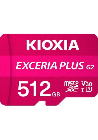 Kioxia Exceria Plus G2 LMPL2M512GG2 Class 10 UHS-I U3 A1 V30 512 GB Micro SD Kart