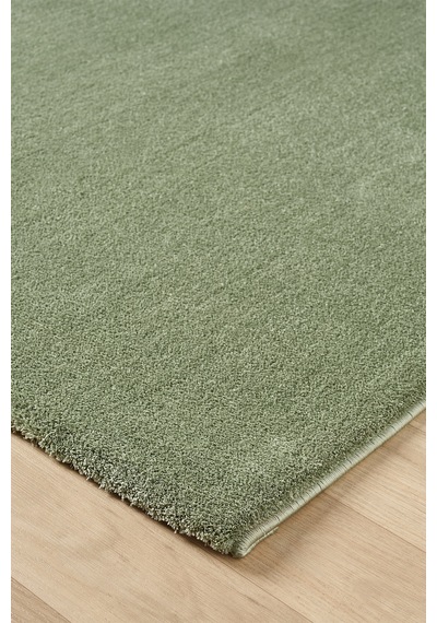 Mariesse Home Puffy Düz Renk Peluş Kalın Dokuma Kesme Yolluk Makina Dokuma Halısı 4500-yeşil