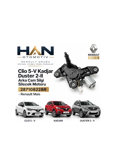 Mais Renault Clio 5 Arka Silgi Silecek Motoru 287108228r