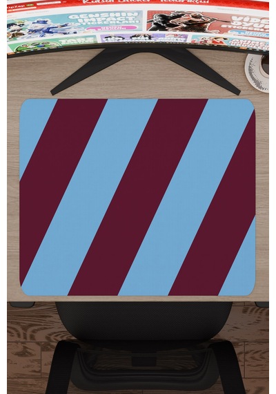 Bordo Mavi 48x40 Xl Taraftar Gaming Oyuncu Mouse Pad Kaymaz Taban Büyük Klavye Fare Altlığı Şerit