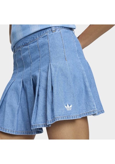 Adidas Kd5523 Denım Skırt Kadın Spor Etek Mavi