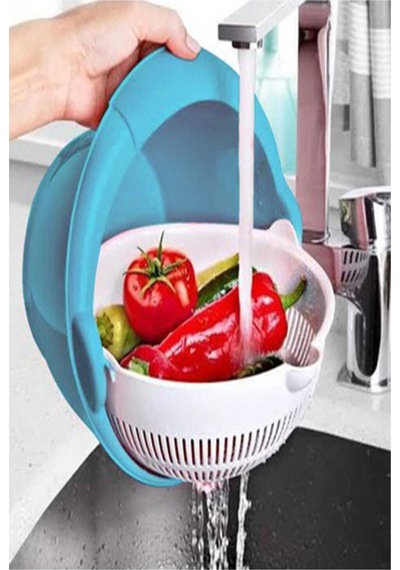 Karenda Aqua Hazneli Dönerli Süzgeç Büyük Makarna Süzgeci Plastik Diğer